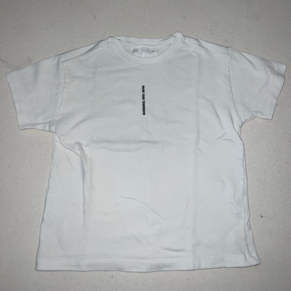 Zara Kids White Short Sleeve Tee - Draw Your Tomorrow